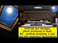 Artificial Skylight 6500K LED Panel Sky Fake Window Simulates Sunlight+Sun