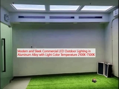 Alüminyum alaşımlı modern ve zarif ticari LED dış mekan aydınlatması, hafif renk sıcaklığı 2100K-7500K
