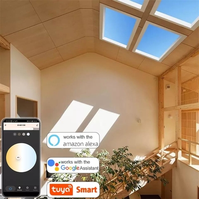 satın al WiFi ve Bluetooth Kontrolü Altınlık Rezerv Yüksekliği ile Dimmable Skylight Tavan Lampu Çevrimiçi üretim