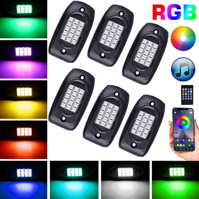 satın al Uzaktan Kumanda LED RGB Kaya Işıkları Motosiklet İçin Dayanıklı Kararlı Çevrimiçi üretim