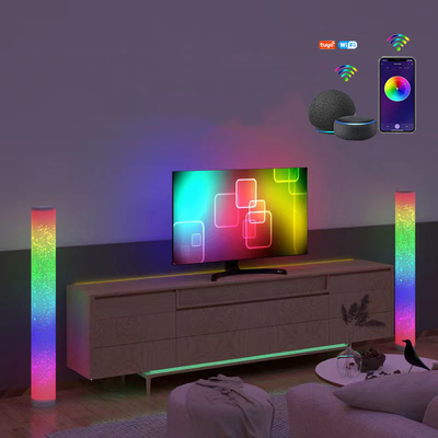 satın al Alüminyum Kısılabilir RGB Köşe Lambader Akıllı Uygulama Kontrolü 16 Milyon Renk Çevrimiçi üretim