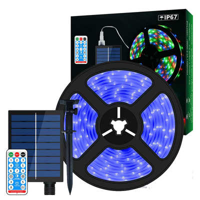 satın al ROHS Pratik Güneş Şerit Işığı Dış Mekan 2835 SMD Uzaktan Kumanda Çevrimiçi üretim