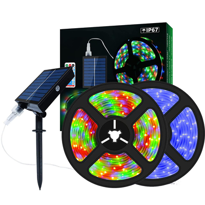 satın al Bahçe RGB Hava Koşullarına Dayanıklı CCT 2700K-6500K Solar Şerit Işıklar Çevrimiçi üretim