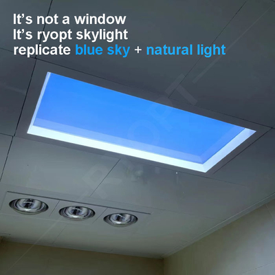 satın al 2x2 İnce Kare Led Gökyüzü Tavan Paneli 220V Yapay Gün Işığı Mavi Gökyüzü Işığı Dali 1V-10V Çevrimiçi üretim