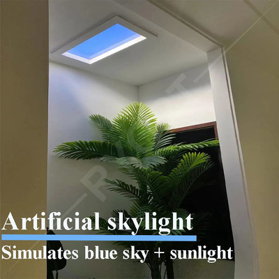 satın al 6060 Led Sahte Sahte Işıklık Tavan Paneli Yapay Gün Işığı Tuya Smart Çevrimiçi üretim