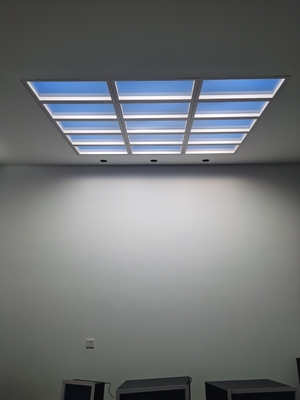 satın al LED Skylight Panel for 8–12㎡ spaces, 300mm ceiling height, 6000LM bright illumination Çevrimiçi üretim