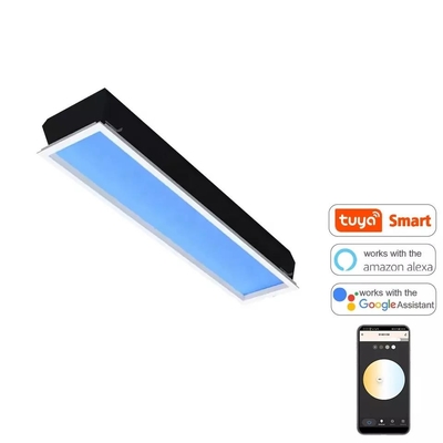 Sıva Üstü LED Işıklık Panel Tavan 120x30 110V CCT Mavi Gökyüzü Rengi