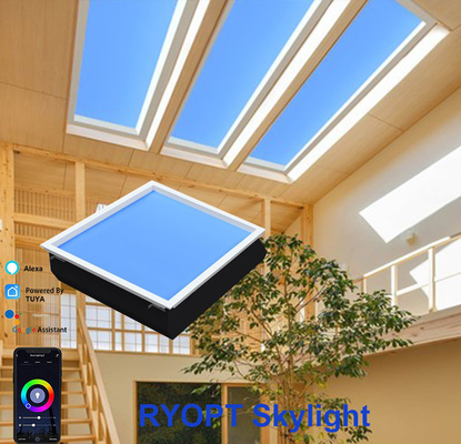 60x60cm Gökyüzü Bulut LED Tavan Panel Işık 100W Terapi RGB Sıva Üstü