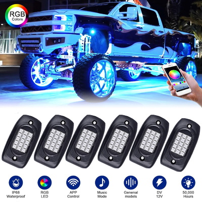 Tekne İçin Dayanıklı Paslanmaz Underglow RGB Kaya Işıkları Çok Amaçlı