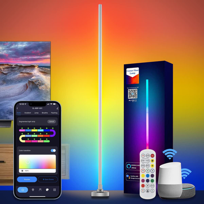 Otel Ofisi LED RGB Köşe Lambası Alüminyum Silika Jel Malzemesi