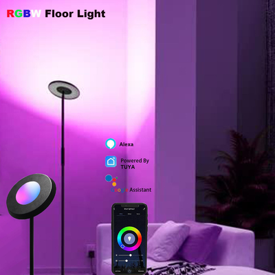 CCT 2700K-5000K RGB Köşe Lambader Alexa Ses Kontrolü 24V Kısılabilir