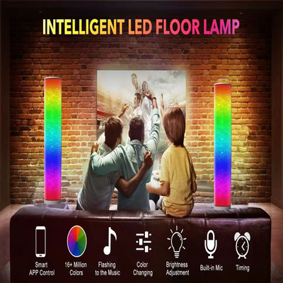 Polipropilen 20W RGB Köşe Lambader Akıllı Telefon Uygulama Kontrolü 16 Milyon Renk