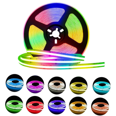 ROHS Pratik COB RGB LED Şerit, Çok Sahneli Renkli LED Işık Şeritleri
