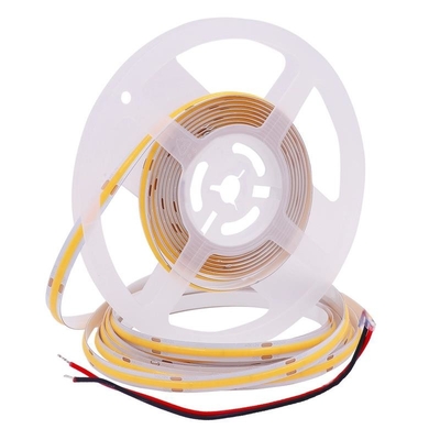 Genişlik 8mm 10W COB LED Şerit Işığı DC24V 1000lm/M Soğuk Beyaz RA 90