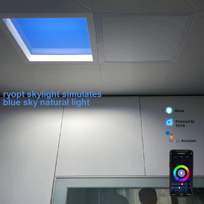 Yüzey Montajlı 100W Düz LED Panel Işıkları Doğal Güneş Işığı Tuya Kontrolü