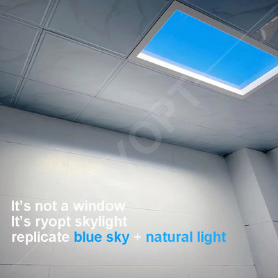 Düzenlenebilir Parlaklık LED Skylight Panel Renk Sıcağı 2100-7500K Panel kolay kurulum ve uzun ömürlü