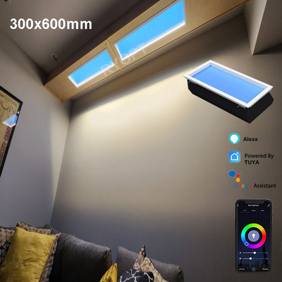 Alüminyum Alaşım Ticari Yapay Skylight LED Panel Dışarıdaki Güç Tüketimi için 300W
