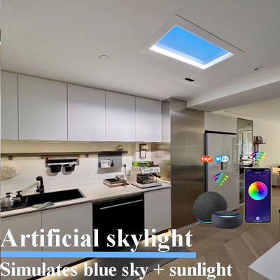 Kısılabilir Tuya Akıllı Wifi Led Sahte Sahte Işıklık Panelleri Yapay Güneş Işığı Sirkadiyen