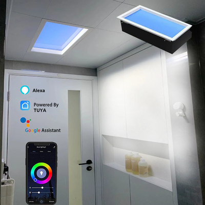 Sirkadiyen Ritm Yapay Güneş Işığı Paneli Dali Kontrolü LED Skylight Panel 600x1200
