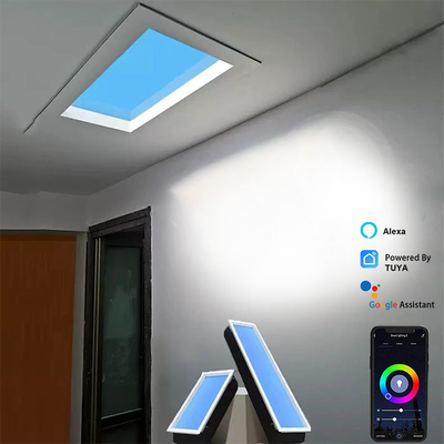 Dikdörtgen Akrilik Işık Rehber Panel Max 100W Çatı Montajlı Işık Doğal Gündüz Işığı