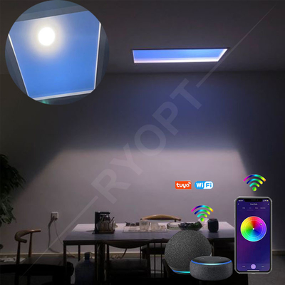 100W Yapay Güneş Işığı Paneli 90 Derece Çizgi Köşe Alüminyum Alaşım Malzemesi IP65