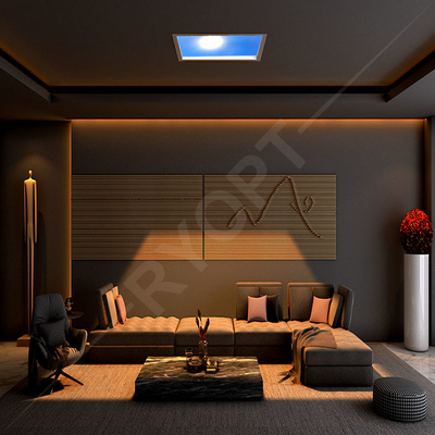 Yapay Mavi Gökyüzü Işığı Akıllı Tuya Doğal Parlak Tavan LED Skylight Panel 350W
